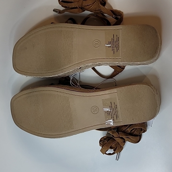 3/$30 NWT UNIVERSAL THREAD CO. Platform Wrap Strappy Espadrille Sandal - Picture 5 of 5